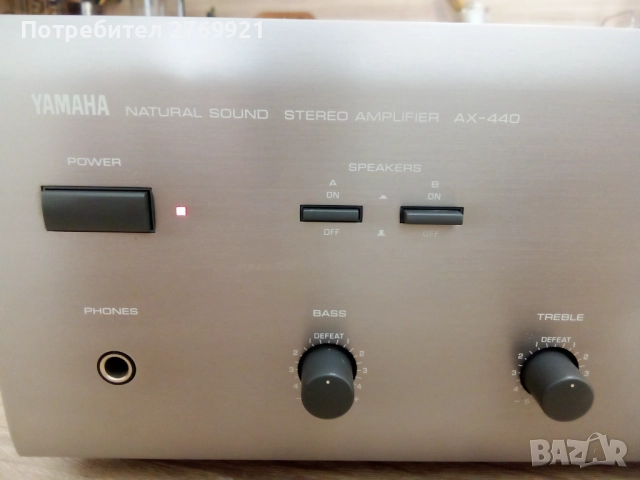 Усилвател Yamaha AX-440 2х70W, снимка 2 - Ресийвъри, усилватели, смесителни пултове - 52177039