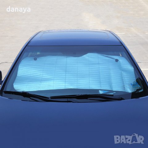 850 Сенник за предно стъкло на автомобил покривало за кола 130x60cm, снимка 3 - Аксесоари и консумативи - 40093622
