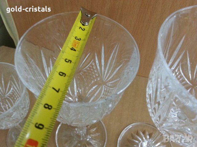  кристални чаши , снимка 15 - Антикварни и старинни предмети - 26225611