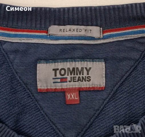 Tommy Jeans Sweatshirt оригинално горнище 2XL памучен суичър горница, снимка 4 - Суичъри - 39848743