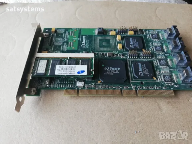 3ware Escalade 9500S 8-Port SATA II PCI-X RAID Controller Card, снимка 5 - Други - 47899235