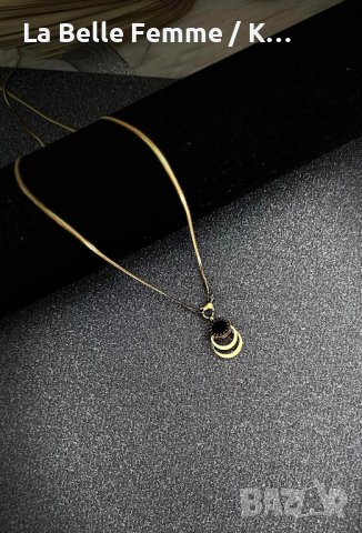 Колиета изработени от медицинска стомана 316L със златисто PVD покритие., снимка 15 - Колиета, медальони, синджири - 44015763