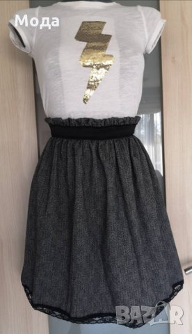  КОЖЕНА пола и от пресована вълна с ШИРОКА ДАНТЕЛА. ПО ВАШИ РАЗМЕРИ, снимка 9 - Поли - 26839287