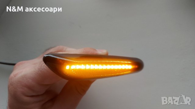 Черни динамични LED мигачи за БМВ / BMW Dynamic Led