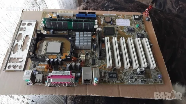 Дънна платка Asus P4PE-X TE Socket 478 CPU+FAN+RAM, снимка 2 - Дънни платки - 49088463