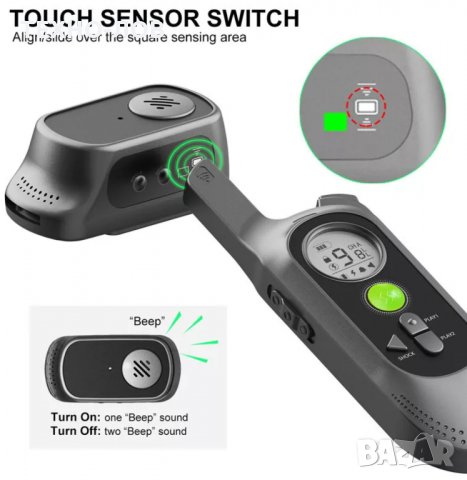 ЕЛЕКТРОНЕН НАШИЙНИК ЗА КУЧЕ КАИШКА С ТОК ВИБРАЦИЯ ЗАПИСВА ВАШИЯ ГЛАС, снимка 3 - За кучета - 32722847