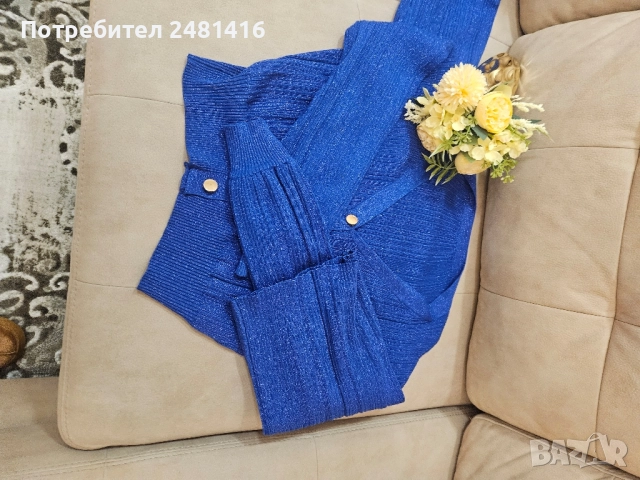 Дамски сет от машинно плетиво , снимка 2 - Комплекти - 51970449