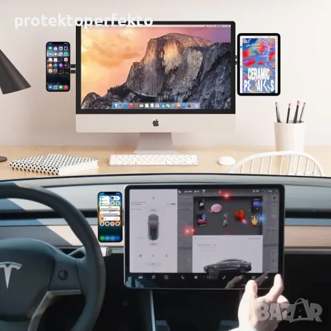 Магнитна стойка за телефон, снимка 2 - Аксесоари и консумативи - 48892314
