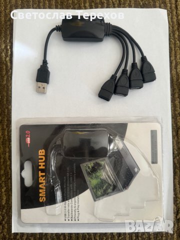 Смарт ХЪБ-Разклонител за компютър и лаптоп - USB, снимка 3 - Части за лаптопи - 43941540