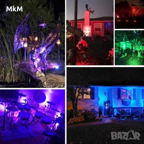 Led декорация -водопотопяеми пейзажни RGB цветни лампички, снимка 3 - Декорация за дома - 50612139