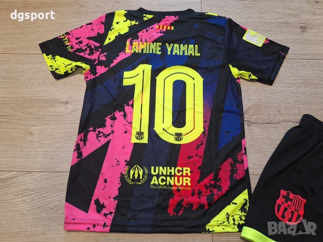 Детски флуоресцентен футболен екип на Барселона #ЛАМИН ЯМАЛ #10!, снимка 3 - Футбол - 52066056