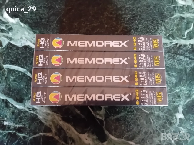 Memorex E-240 VHS видео касети, снимка 3 - Декове - 52475842