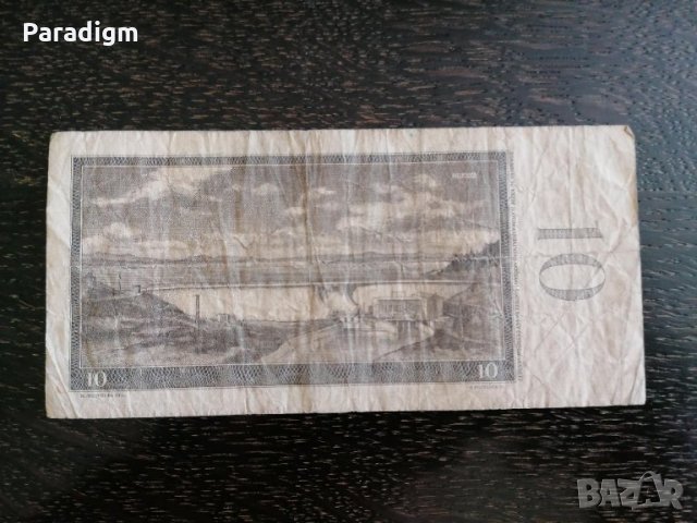 Банкнотa - Чехословакия - 10 крони | 1960г., снимка 2 - Нумизматика и бонистика - 28273455