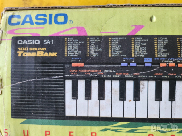 Keyboard Casio SA-1 синтезатор, запазен, работещ, снимка 4 - Синтезатори - 52929002