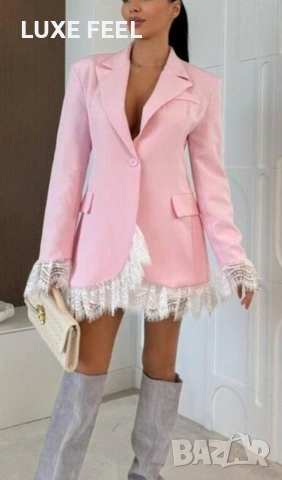 ✨Дамски Сака с Дантела, снимка 12 - Сака - 53498385