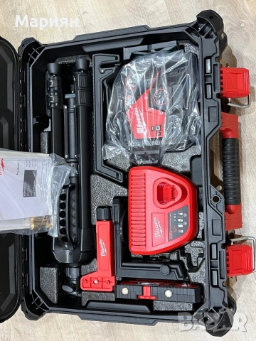 Линеен лазерен нивелир Milwaukee M123PLKIT-401P, снимка 2 - Измервателни инструменти - 52634798