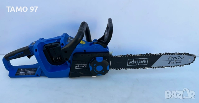 Scheppach BC-CS355Duo-X - Безчеткова резачка за дърва 2x20V 4.0Ah като нова!, снимка 2 - Моторни триони/резачки - 53308137