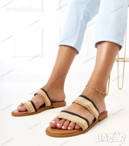 Дамски летни сандали с плетени презрамки Rios, 3цвята , снимка 6 - Сандали - 50961678