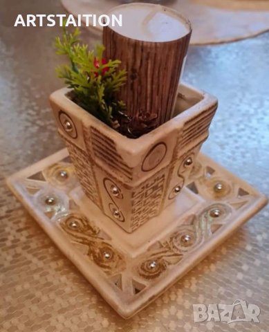  Декоративен свещник,чаши, сервизи , снимка 1