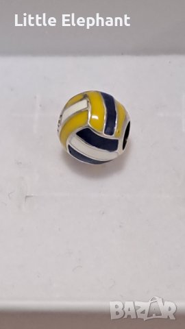 Сребърен елемент Пандора"футболна топка"/нов, снимка 1