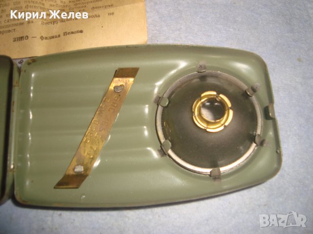 СВЕТЛИНА - СТАРО СИГНАЛНО МЕТАЛНО РЯДКО РЕТРО БГ - ФЕНЕРЧЕ ВОЕННО с УПЪТВАНЕ ИНСТРУКЦИЯ 32180, снимка 7 - Антикварни и старинни предмети - 38276929