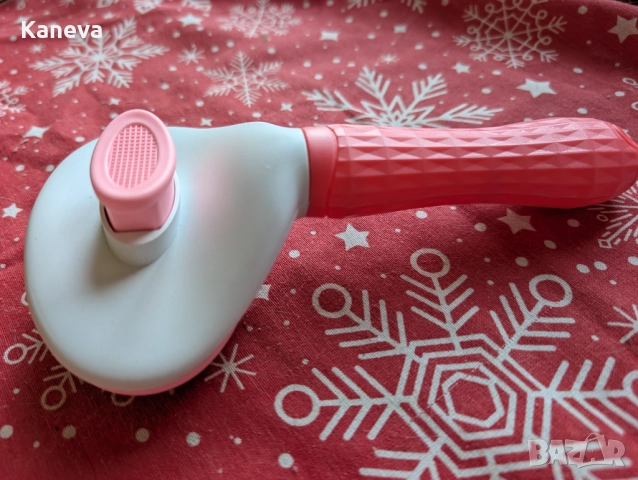 Розова четка за почистване на косми от домашни любимци, снимка 3 - За кучета - 52925738