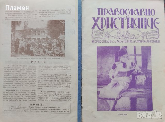 Православно християнче. Месечно списание за деца Год. 2 :Кн. 1-10 / 1933, снимка 3 - Антикварни и старинни предмети - 39895574