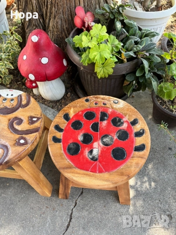 Столче /Табуретка от тиково дърво, снимка 17 - Декорация за дома - 40635580