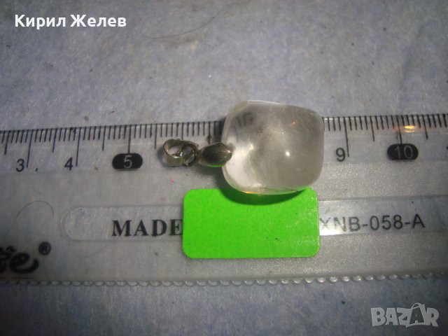 АРТ ДЕКО СКЪПОЦЕНЕН МЕДАЛЬОН - НАТУРАЛЕН ПЛАНИНСКИ КРИСТАЛ КВАРЦ 27905, снимка 4 - Колиета, медальони, синджири - 37128023