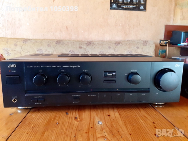 Прекрасен усиловател JVC AX-311 BK Dynamic SUPER A- Японска мощна машина., снимка 6 - Ресийвъри, усилватели, смесителни пултове - 52641477