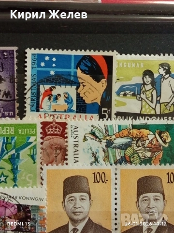 Стари пощенски марки от цял свят смесени ВРИТАНИЯ, АМЕРИКА, АВСТРАЛИЯ за КОЛЕКЦИЯ 52032, снимка 6 - Филателия - 53227987