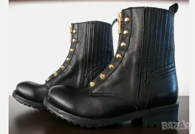 Мото боти /ботуши Ash Rachel Дамски ботуши Кожени номер 37, снимка 5 - Дамски ботуши - 49199530