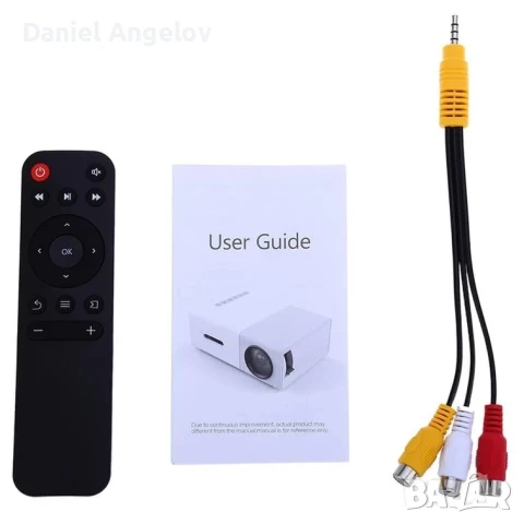 Мини портативен LED проектор YG300, снимка 2 - Плейъри, домашно кино, прожектори - 50859538