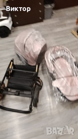Бебешка количка Tutek DIAMOS VX Rose and gold DVXECO7, снимка 5 - Детски колички - 43785471