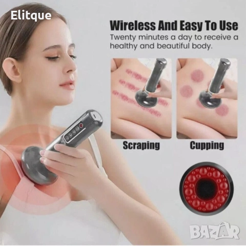 Електрически вендузен масажор – антицелулитен вакуумен уред, снимка 2 - Други - 53127729