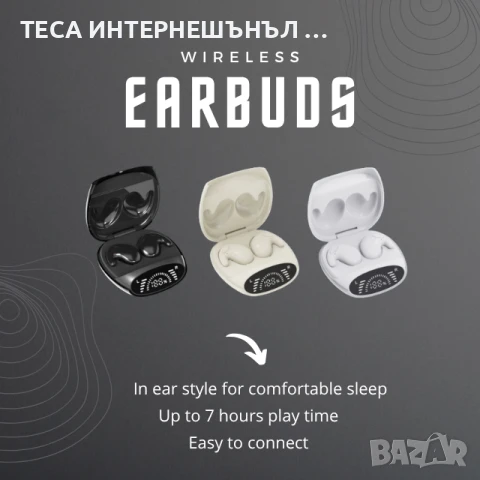 Безжични Слушалки за Сън – Удобни и Леки, Идеални за Аудио Приказки, Музика, Игра и Почивка, снимка 3 - Слушалки и портативни колонки - 50907698