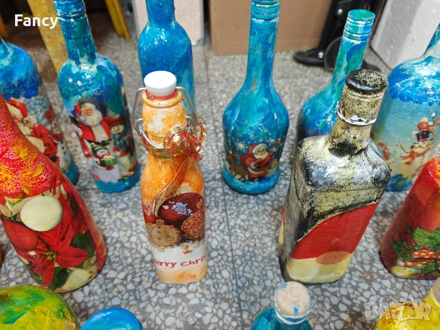 Бутилки 24 бр. декупаж , снимка 8 - Други - 53119627