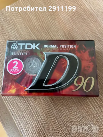 Аудио касета TDK D90, 2бр.