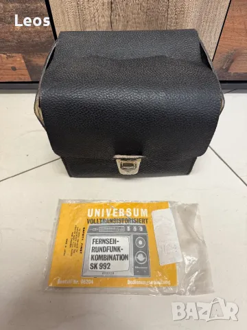 💥 Колекционерски ретро портативен телевизор с радио UNIVERSUM SK 992 - 1970 г., снимка 5 - Телевизори - 48713364