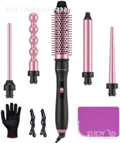 Нова Маша за коса 5 в 1 – професионален комплект за дълготрайни къдрици