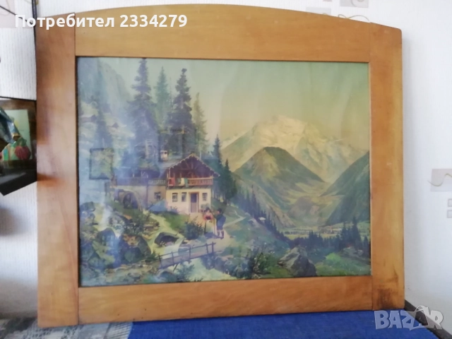 Стари картини, платно масло, авторска изработка. , снимка 15 - Картини - 42158610