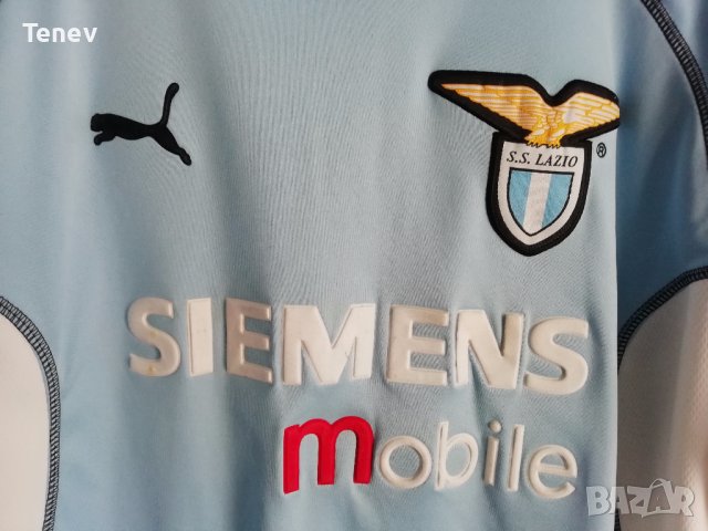 SS Lazio Puma 2001/2002 оригинална футболна тениска фланелка Лацио Vintage екип ретро , снимка 3 - Тениски - 38829148