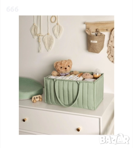 Органайзер за пелени, зелен, 38.1x25.4x17.7см, снимка 2 - Други - 52835522