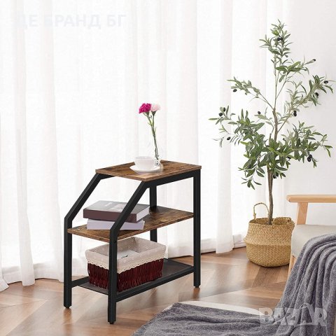 ПРОМОЦИЯ Странична помощна маса с 3 нива на съхранение BF60BZ01 , снимка 4 - Етажерки - 35092470