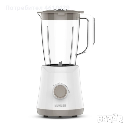 Блендер Muhler MB-355, 500W, 1.5 л, пластмасова кана, снимка 2 - Блендери - 52693350