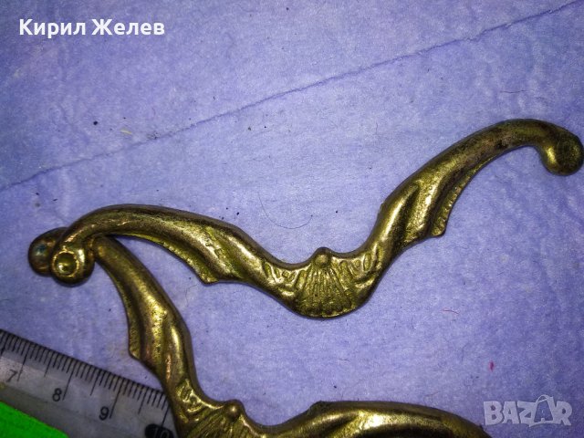 ДВА СТАРИ СТИЛНО ОРНАМЕНТИРАНИ ДЕКОРАТИВНИ РЕТРО БРОНЗОВИ БРОНЗОВИ ЕЛЕМЕНТА 40529, снимка 7 - Декорация за дома - 43651016
