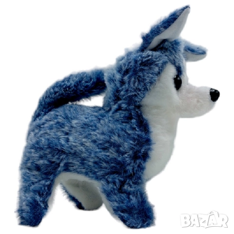 Играчка куче Хъски на батерии - ходи, лае и скача , снимка 2 - Плюшени играчки - 52320850