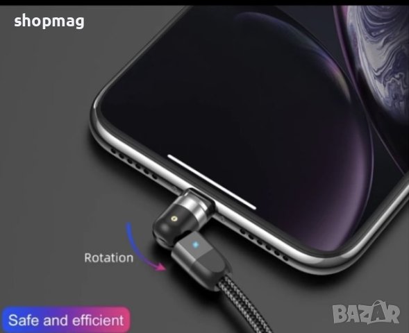 Магнитен кабел за зареждане iPhone/Type-C/Micro Usb, снимка 6 - USB кабели - 40493269