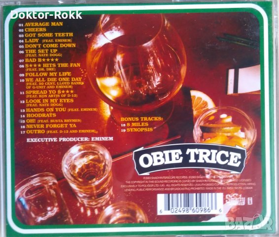 Obie Trice – Cheers (2003, CD), снимка 2 - CD дискове - 40187060