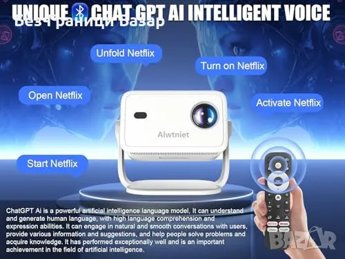 Нов 400 ANSI Проектор – 1080P, Автофокус, Гейминг и Кино Изживяване, снимка 4 - Плейъри, домашно кино, прожектори - 48895176